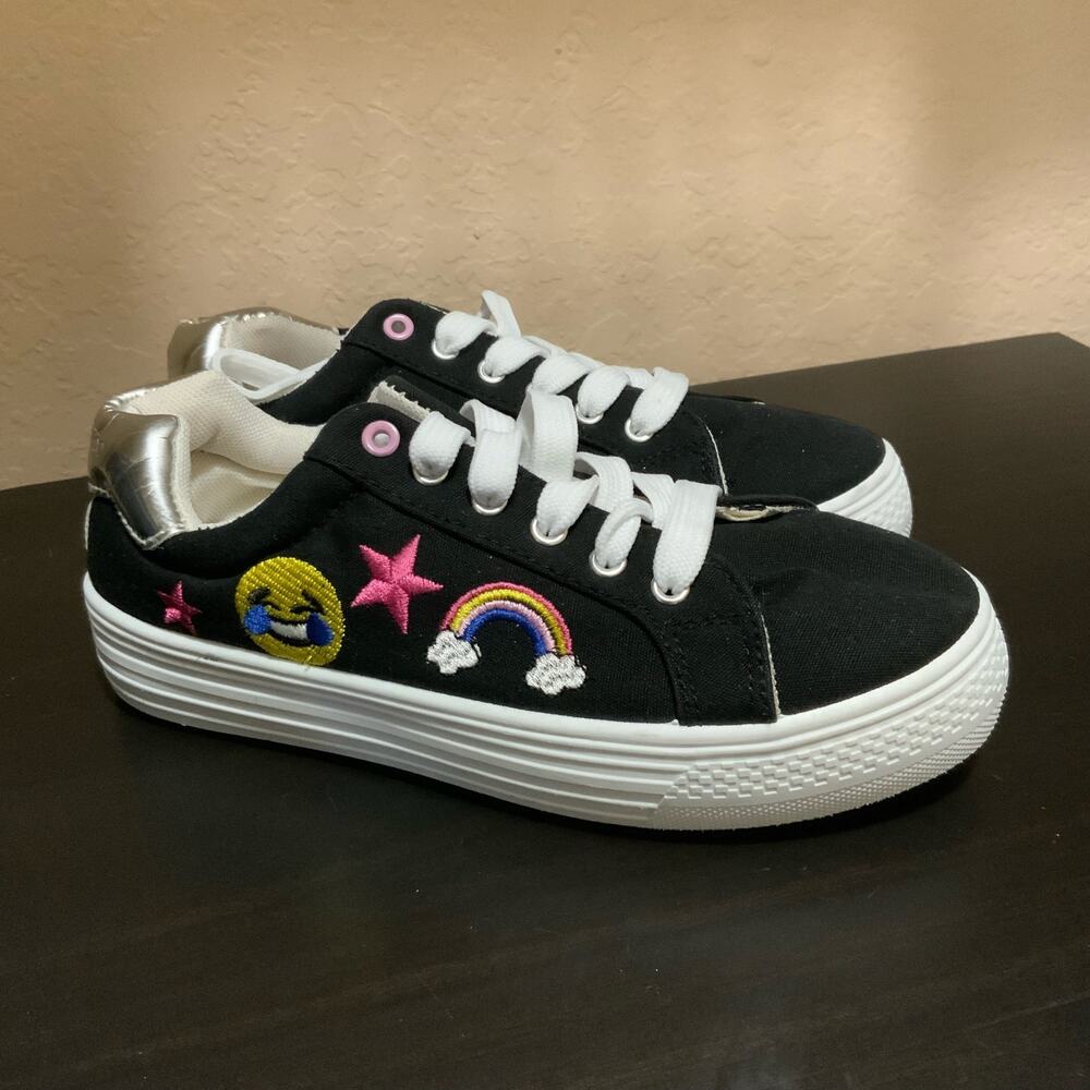 Limited Too Black Carly Emoji sneakers
